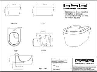 GSG bidet wiszący CRUISE ice