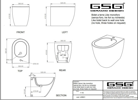 GSG bidet LIKE sabbia