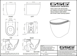 GSG miska WC LIKE biały połysk