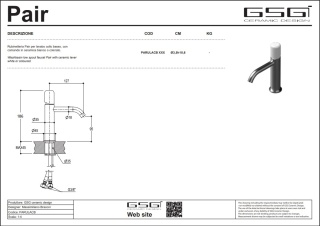 GSG bateria umywalkowa LIKE denim połysk