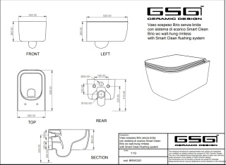 GSG miska WC BRIO cashmere