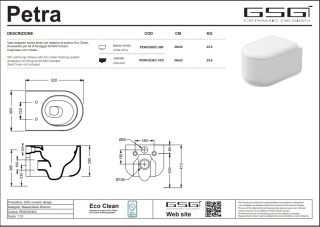GSG miska WC PETRA pergamon