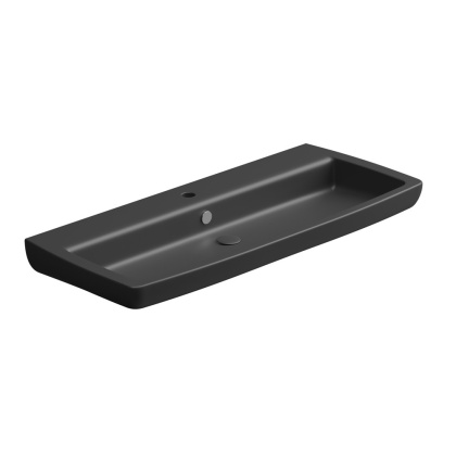 GSG umywalka 105cm BRIO czarny mat
