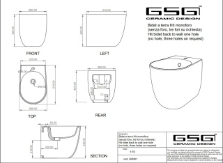 GSG bidet HIT czarny mat