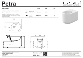 GSG bidet PETRA cipria
